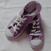 All Star roxo com flores