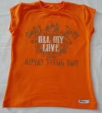 Camiseta laranja All My love!